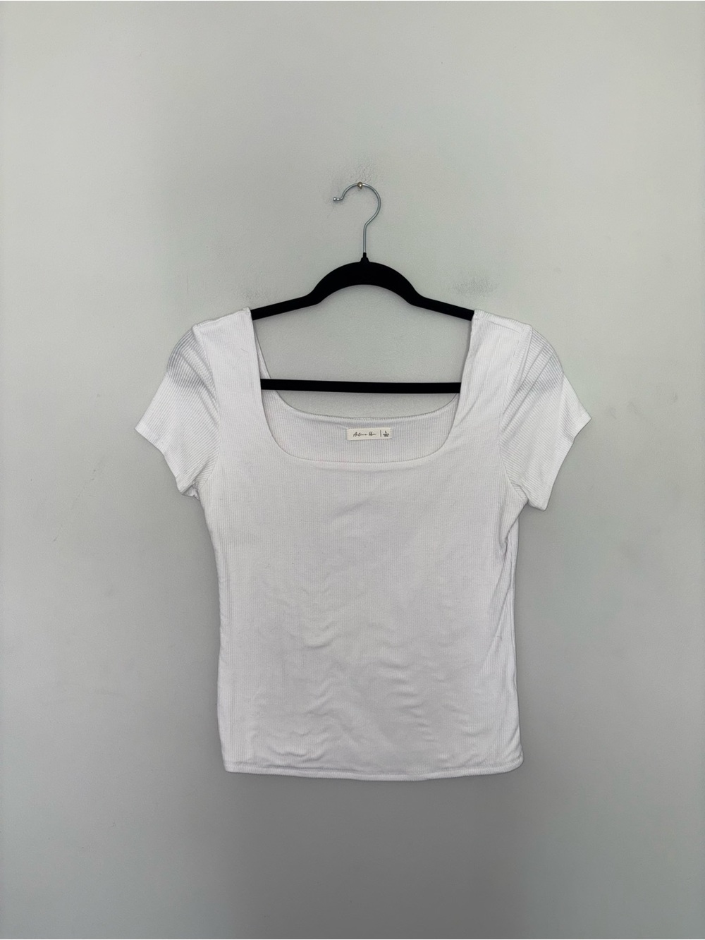 Active USA | White Ribbed T-Shirt